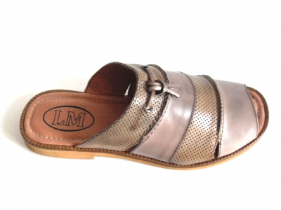 Sandale barbati LM, cod 1S60, seria BREEZE, gri, piele naturala