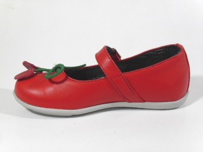 Pantofi copii fete LM, cod 6P105, seria CHERRY, rosu, piele naturala