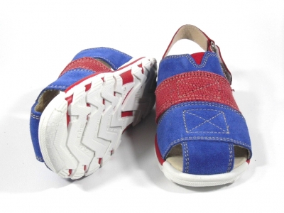 Sandale copii LM, cod 3S93, seria TOTTO, albastru, piele naturala