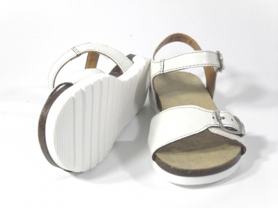 Sandale copii fete LM, cod 6S91, seria ELSA, alb, piele naturala
