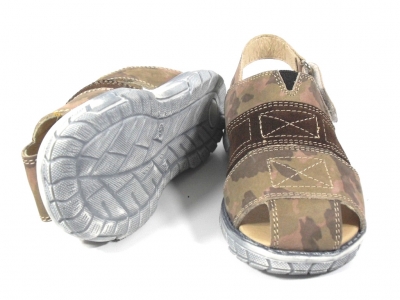 Sandale copii LM, cod 3S95, seria TOTTO, army, piele naturala