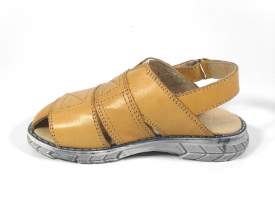 Sandale copii LM, cod 3S96, seria TOTTO, maro deschis, piele naturala
