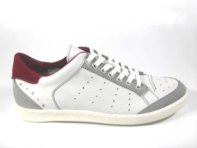 Pantofi sport barbati LM, cod 1A361, seria PUNTO, alb, piele naturala