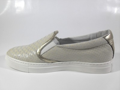 Pantofi sport femei LM, cod 2A143, seria POLLY AR, bej, piele naturala