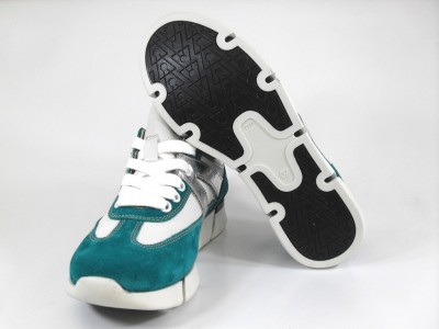 Pantofi sport femei LM, cod 2A161, seria MALVIN, verde lime, piele naturala