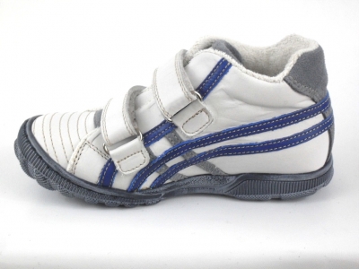 Pantofi sport copii LM, cod 3A267, seria TRIP SKY, alb, piele naturala