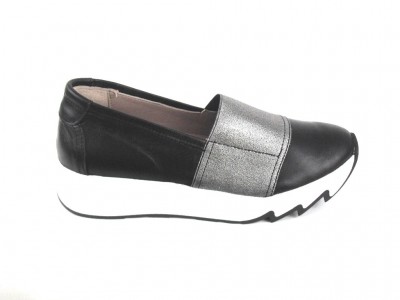 Pantofi femei LM, cod 2P265, seria ZETA F, negru, piele naturala