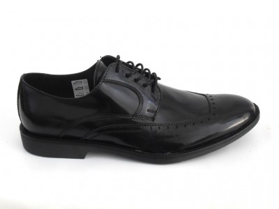 Pantofi barbati LM, cod 1P422, seria OPERA, negru, piele naturala