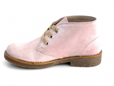 Ghete copii fete LM, cod 6G72, seria CREP, roz, piele naturala