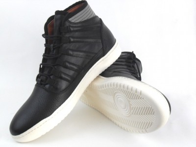 Ghete barbati LM, cod 1G511, seria TWENTY, negru, piele naturala