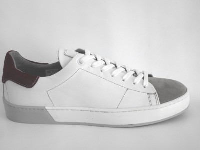 Pantofi sport barbati LM, cod 1A420, seria MAGIC, alb, piele naturala