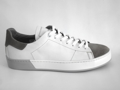 Pantofi sport barbati LM, cod 1A424, seria MAGIC, alb, piele naturala