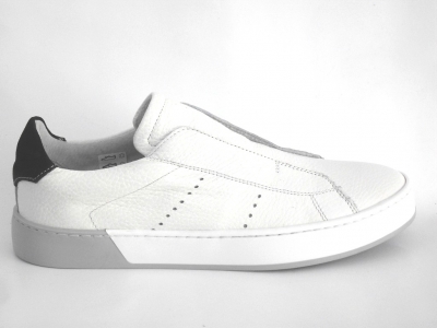 Pantofi sport barbati LM, cod 1A428, seria ALAN, alb, piele naturala