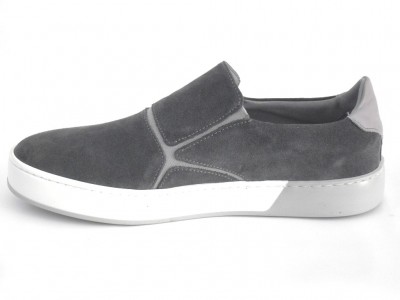 Pantofi sport barbati LM, cod 1A437, seria SPIDER, gri, piele naturala