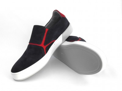 Pantofi sport barbati LM, cod 1A439, seria SPIDER, albastru, piele naturala