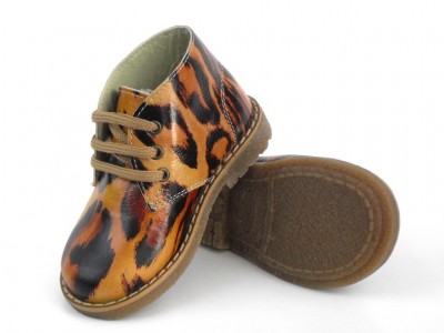 Ghete copii fete LM, cod 6G75, seria CREP, multicolor, piele naturala