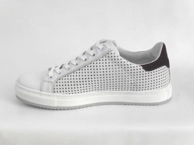 Pantofi sport barbati LM, cod 1A451, seria ARIA, alb, piele naturala