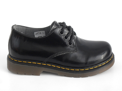 Pantofi copii LM, cod 3P7, seria BULL BOYS, negru, piele naturala