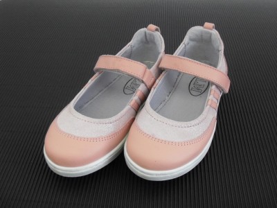 Pantofi copii fete LM, cod 6P111, seria KITTY, roz, piele naturala