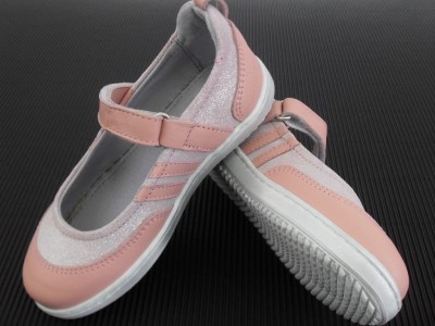 Pantofi copii fete LM, cod 6P111, seria KITTY, roz, piele naturala