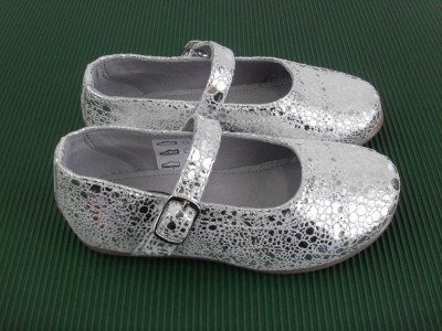 Pantofi copii fete LM, cod 6P114, seria PAMY, argintiu, piele naturala