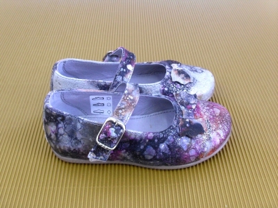 Pantofi copii fete LM, cod 6P120, seria CHERRY, multicolor, piele naturala