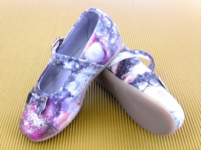 Pantofi copii fete LM, cod 6P120, seria CHERRY, multicolor, piele naturala