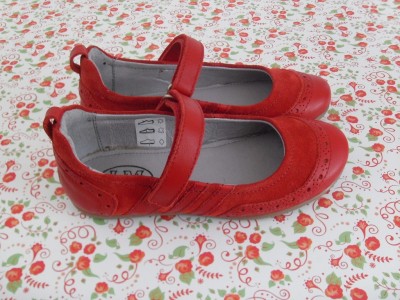Pantofi copii fete LM, cod 6P125, seria KITTY, rosu, piele naturala