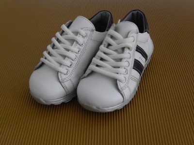 Pantofi sport copii LM, cod 3A296, seria ANDOS, alb, piele naturala