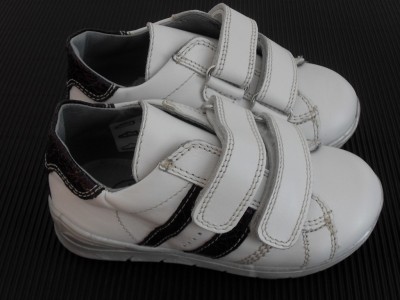 Pantofi sport copii LM, cod 3A300, seria ANDOS SKY, alb, piele naturala