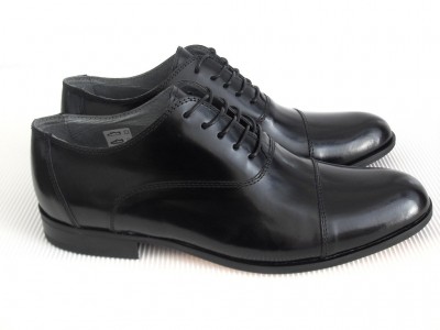 Pantofi barbati LM, cod 1P440, seria ROSSO L, negru, piele naturala