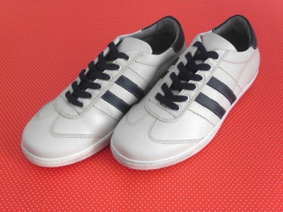 Pantofi sport adulti LM, cod 4A51, seria NADAL, alb, piele naturala