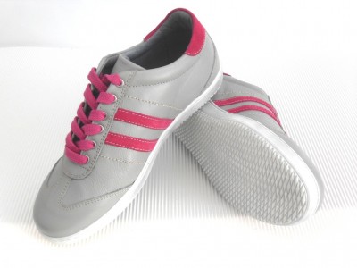 Pantofi sport femei LM, cod 2A211, seria NADAL, gri, piele naturala