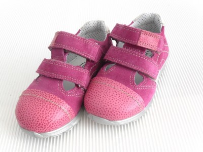 Pantofi sport copii fete LM, cod 6A46, seria SANDY, purpuriu, piele naturala