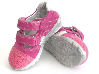 Pantofi sport copii fete LM, cod 6A46, seria SANDY, purpuriu, piele naturala