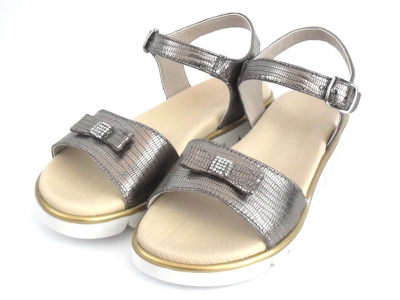 Sandale copii fete LM, cod 6S102, seria ELSA, bronz, piele naturala