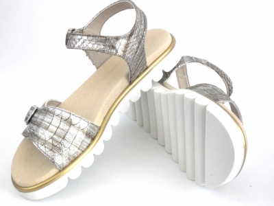 Sandale copii fete LM, cod 6S104, seria ELSA, multicolor, piele naturala