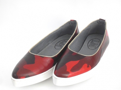 Pantofi femei LM, cod 2P287, seria PRINCESS, multicolor, piele naturala