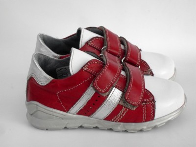 Pantofi sport copii LM, cod 3A322, seria ANDOS SKY, rosu, piele naturala