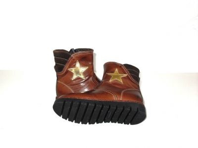 Cizme copii fete LM, cod 6C315, seria STELA, maro, piele naturala