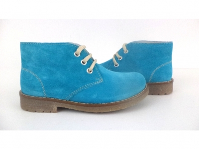 Ghete copii fete LM, cod 6G88, seria CREP, turcoaz, piele naturala