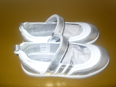 Pantofi copii fete LM, cod 6P161, seria KITTY, argintiu, piele naturala