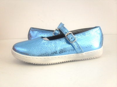 Pantofi copii fete LM, cod 6P181, seria PAMY, azur, piele naturala