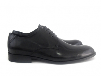 Pantofi barbati LM, cod 1P498, seria CLASS, negru, piele naturala