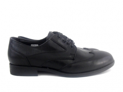 Pantofi barbati LM, cod 1P500, seria STEVE, negru, piele naturala