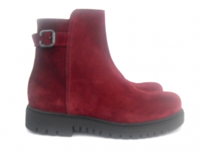 Ghete femei LM, cod 2G644, seria RONA, bordo, piele naturala