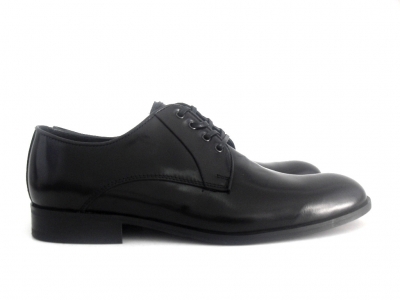 Pantofi barbati LM, cod 1P502, seria BART, negru, piele naturala