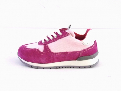 Pantofi sport copii LM, cod 3A391, seria VOLEY, purpuriu, piele naturala