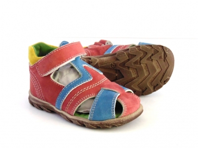 Sandale copii LM, cod 3S180, seria SIMBA, caramiziu, piele naturala