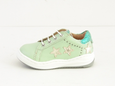 Pantofi sport copii LM, cod 3A405, seria POTTER-L, verde sea, piele naturala